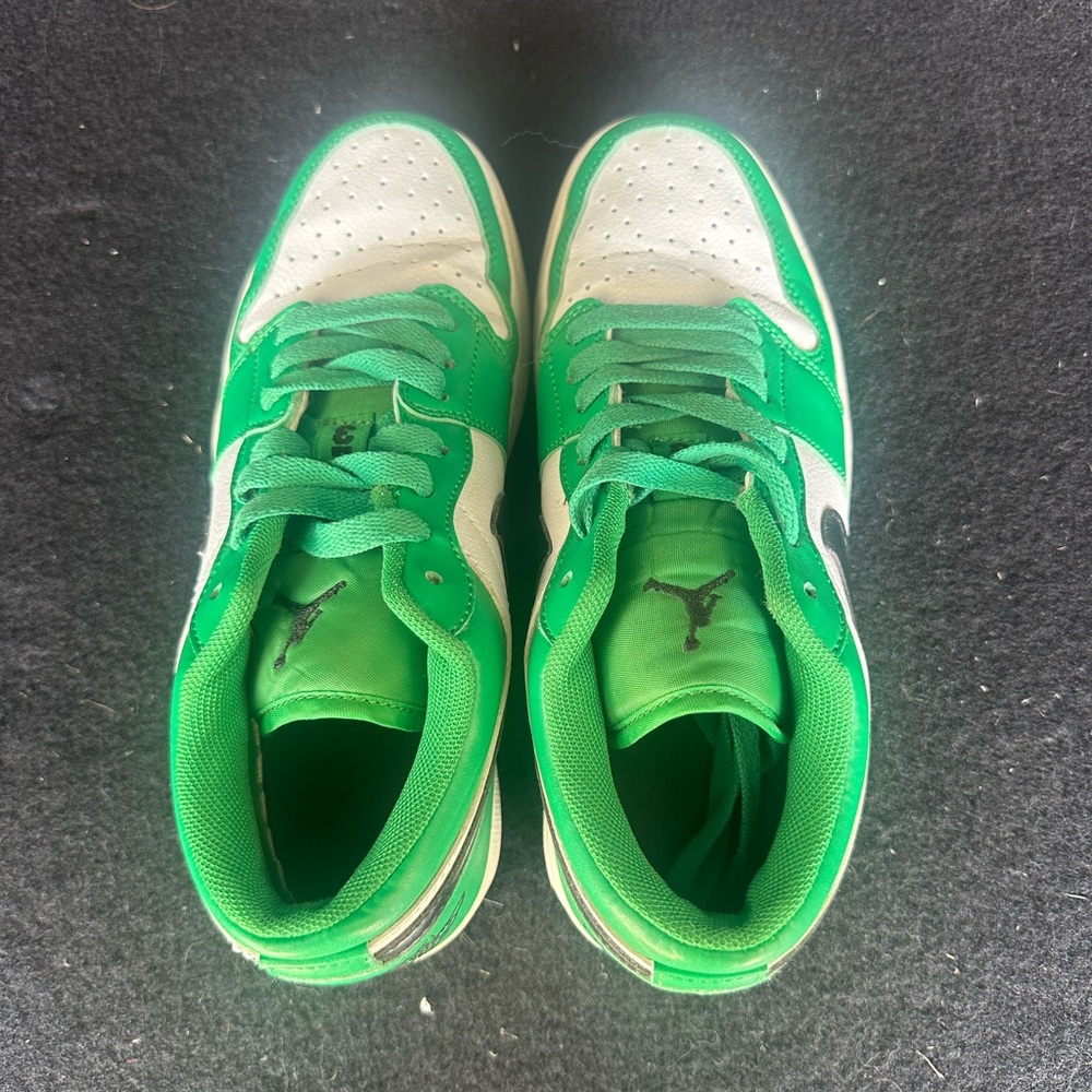Nike Green and White Sneakers Vibrant Design